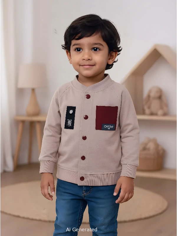 Beige Cotton Sweatshirt