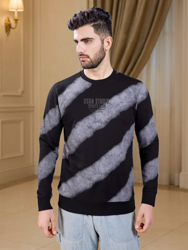 DSGN Studio Black & Gray Tie-Dye sweatshirt